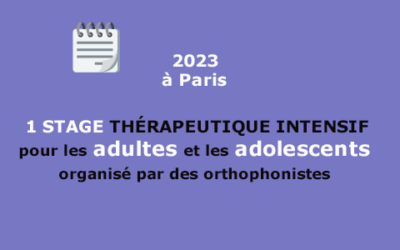 Adultes et Adolescents : un stage thérapeutique intensif en février 2023