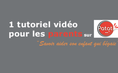 Parents : un tutoriel vidéo pour accompagner son enfant qui bégaie