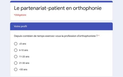 Enquête sur le partenariat-patient en orthophonie